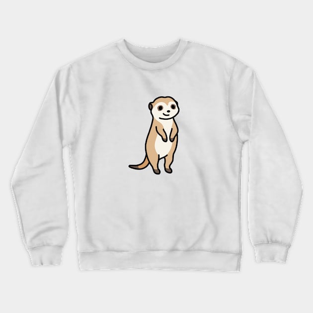 Meerkat Crewneck Sweatshirt by littlemandyart